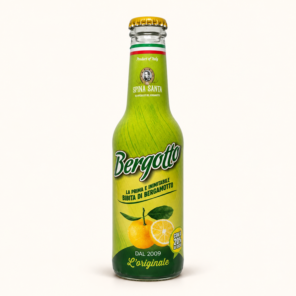 Bergotto bergamotfrisdrank – La Spina Santa, voorkant